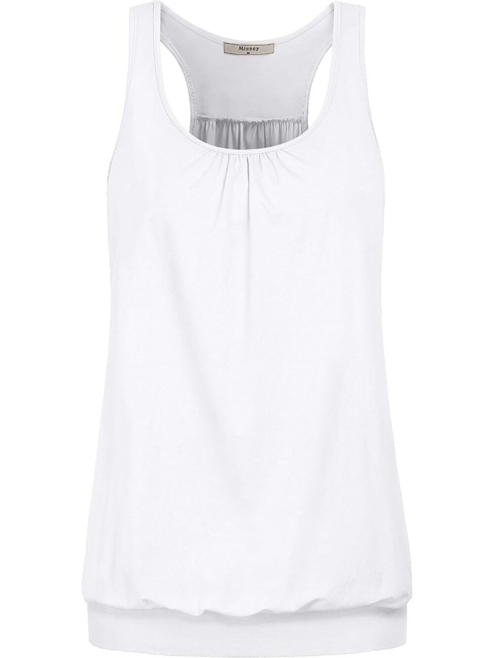 Women's Sleeveless Round Neck Loose Fit Racerback Yoga Tank - Comfortable